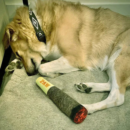 Funny Cigar-Shaped Plush Squeaky Toy
