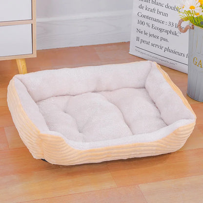 Color Square Winter Pet Bed