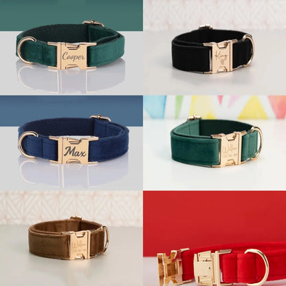 Customized Velvet Cat & Puppy Collar