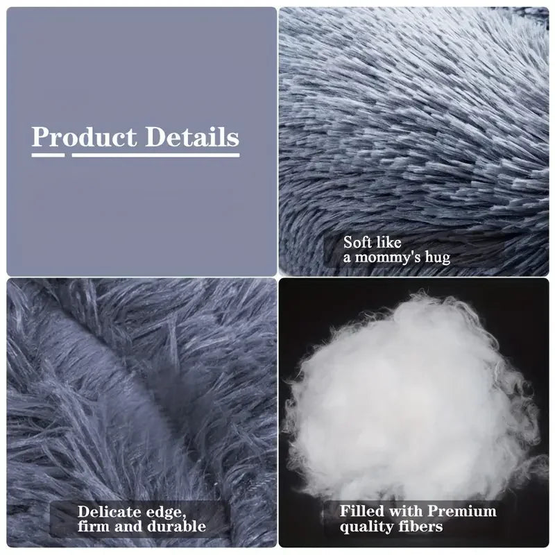 Round Plush Pet Bed