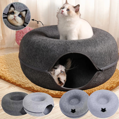 Felt Donut Bed & Tunnel