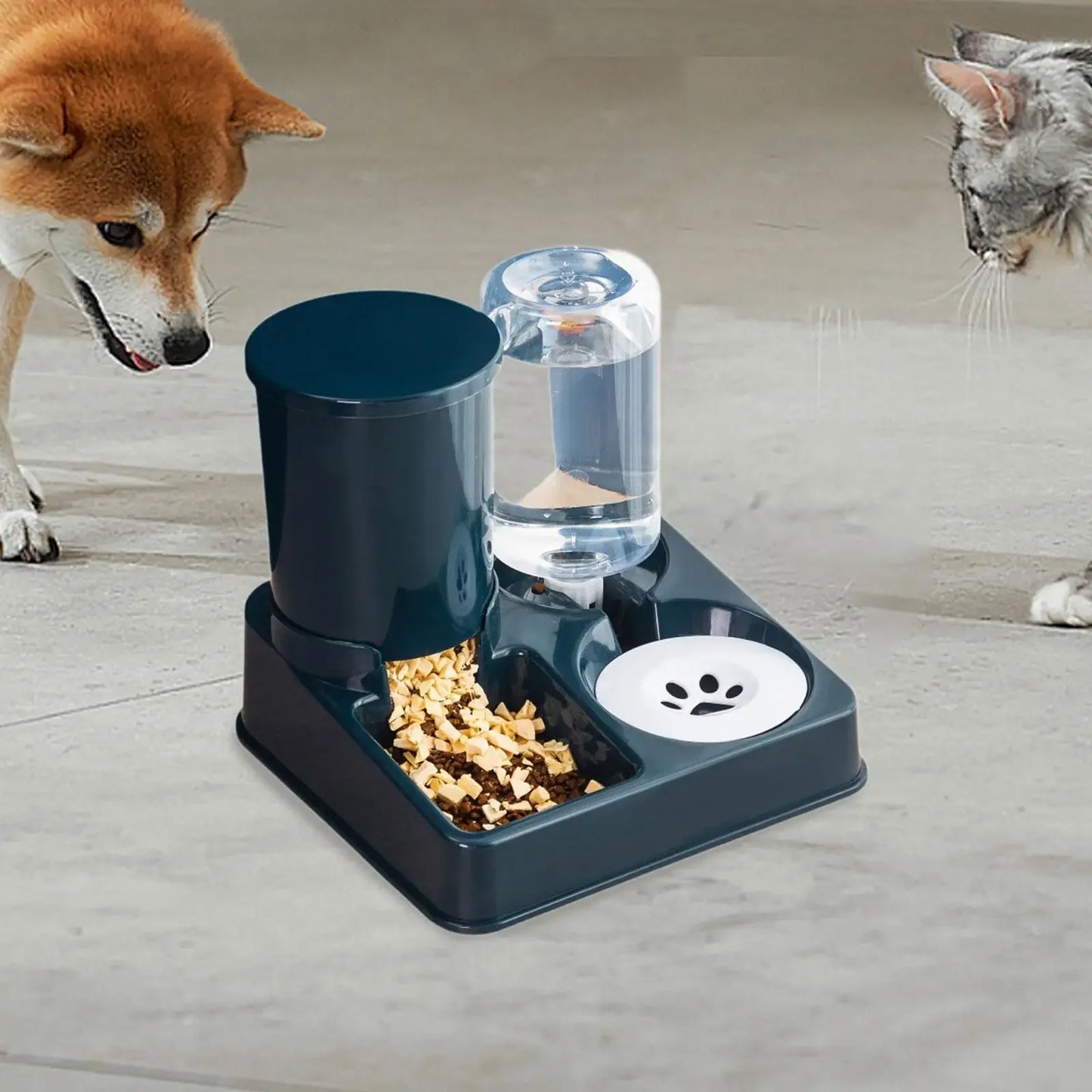 Pet All-in-One Food & Water Feeder