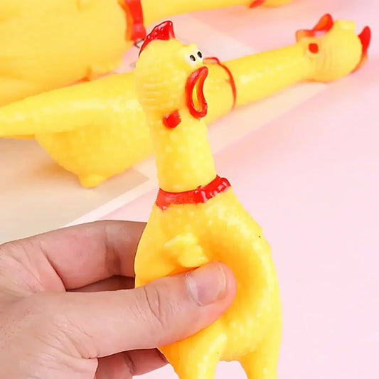 Small Screaming Chicken Dog Toy