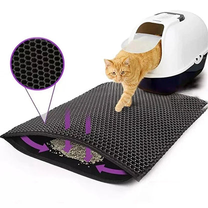 Double-Layer Waterproof Cat Litter Mat