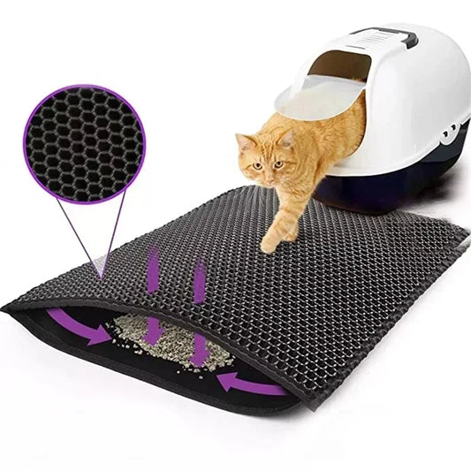 Double-Layer Waterproof Cat Litter Mat