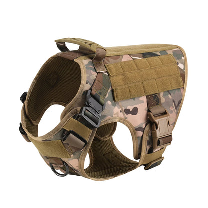 Tactical Military Vest Harness and Leash Set