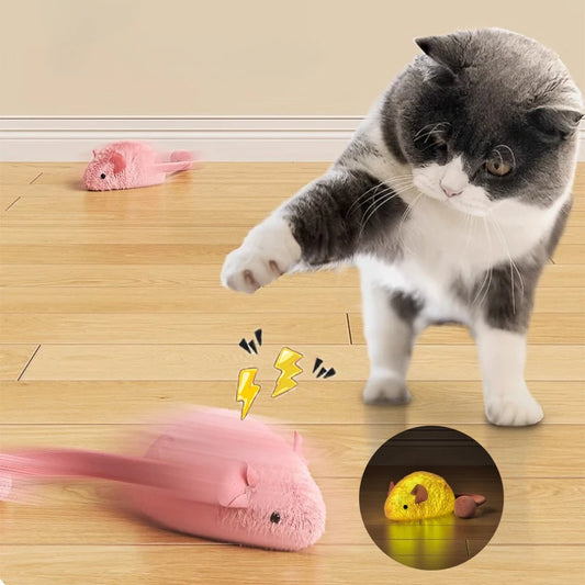 Interactive Plush Mouse Cat Toys