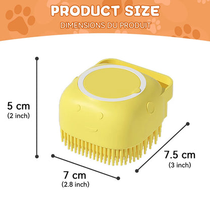 Dog Bathing Brush & Shampoo Dispenser