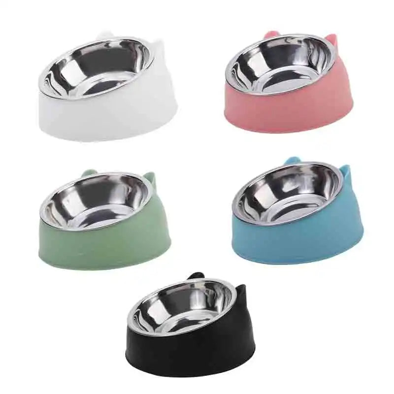 Tilted Non-Slip Pet Bowl