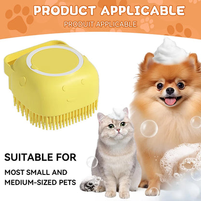 Dog Bathing Brush & Shampoo Dispenser