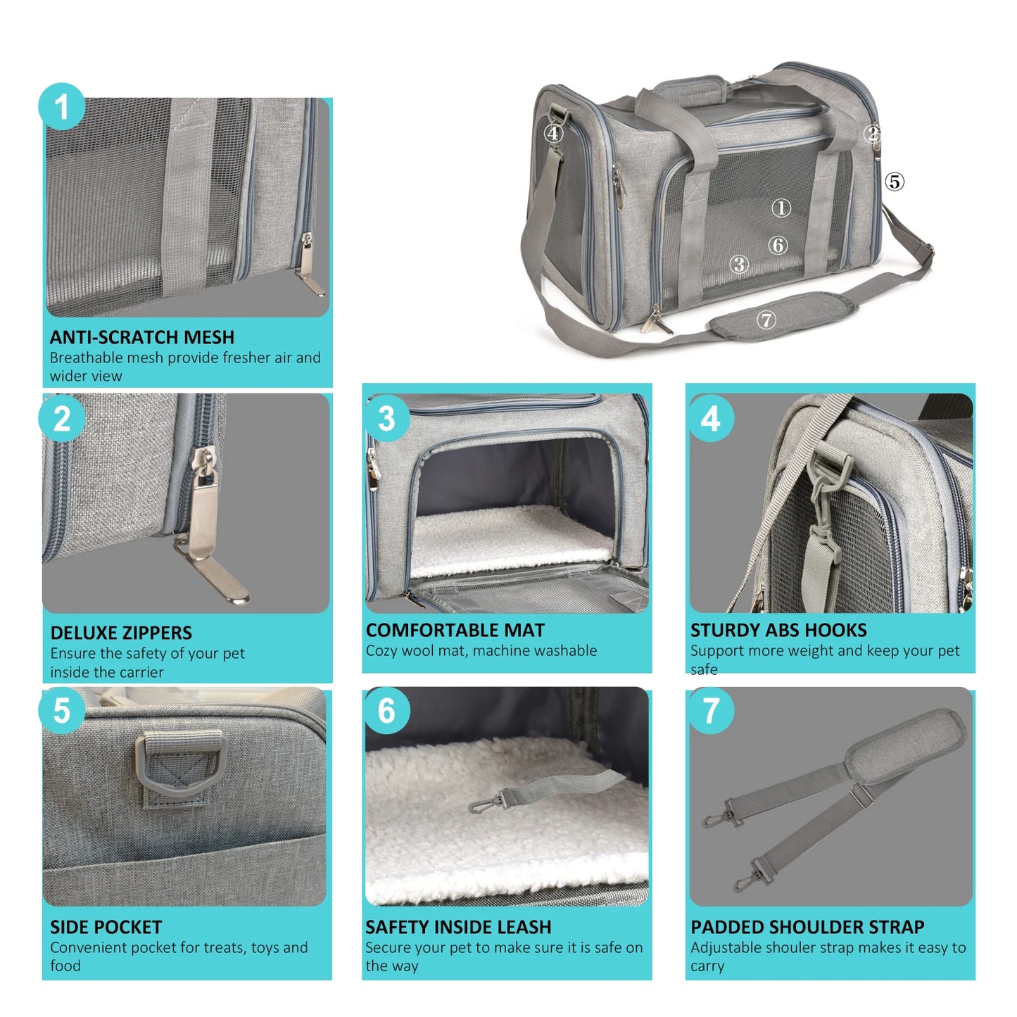 Soft-Sided Pet Carrier Backpack