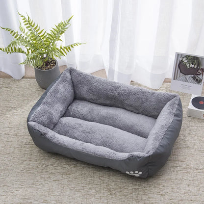 Color Square Winter Pet Bed