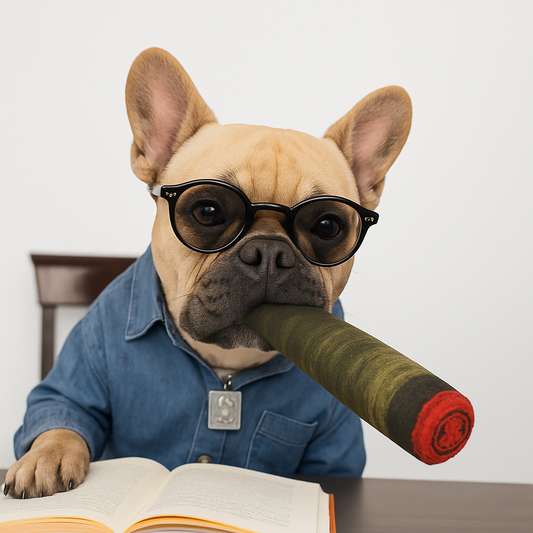 Funny Cigar-Shaped Plush Squeaky Toy